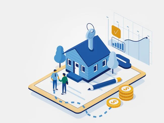 Terms of instant loan with real estate document
