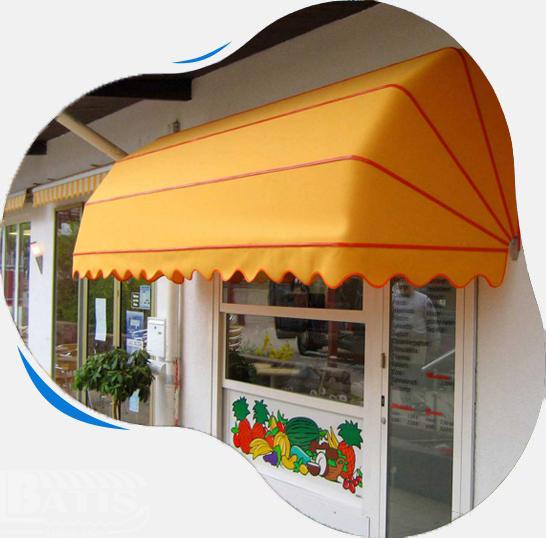 Keeping the environment cool by the shop canopy
